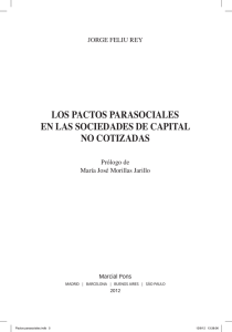 los pactos parasociales en las sociedades de capital