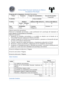 Universidad Nacional Autónoma de México - Psicología-UNAM
