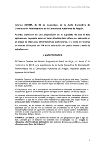 INFORME 25-2011 ADMISION PROPOSICIONES IVA DISTINTO