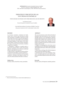 PRINCIPIOS Y PRECEPTOS DE LAS DOCTRINAS ECONÓMICAS