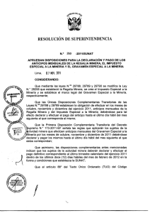 Resolución de Superintendencia N° 260