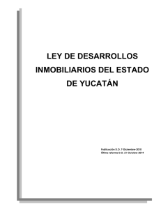 Ley de Desarrollos Inmobiliarios del Estado de Yucatán