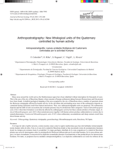 Anthropostratigraphy: New lithological units of the Quaternary