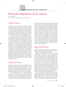 Protocolo diagnóstico de los edemas