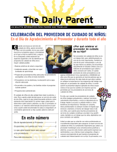 The Daily Parent — CELEBRACIÓN DEL PROVEEDOR DE