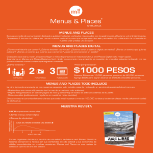 $1000 PESOS - Menus and Places