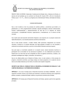 Decreto de creaci&oacute;n