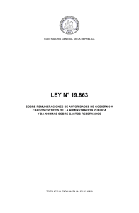 LEY N° 19.863 - Contraloría General de la República