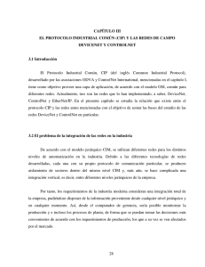 28 CAPÍTULO III EL PROTOCOLO INDUSTRIAL COMÚN (CIP) Y