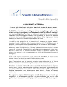 Comunicado de Prensa - Fundación de Estudios Financieros