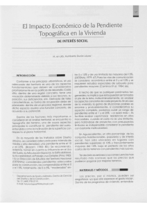 El Impacto Económico de la Pendiente Topográfica en la Vivienda