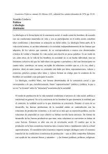 Arnaldo Córdova - Cuadernos Políticos