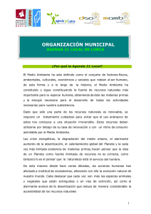 organización municipal - Agenda 21 Lorca