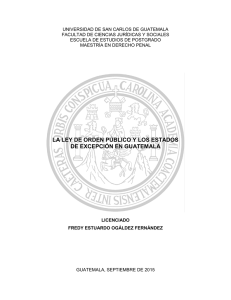 la ley de orden público y los estados de excepción en guatemala