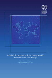 Calidad de miembro de la Organización internacional del trabajo
