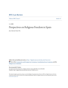 Perspectives on Religious Freedom in Spain