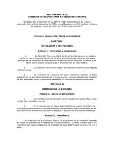 Reglamento de la Comisión Interamericana de Derechos Humanos