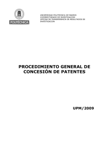 contenido de una patente - Universidad Politécnica de Madrid