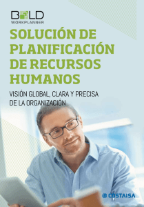 Solución de planificación de recurSoS humanoS