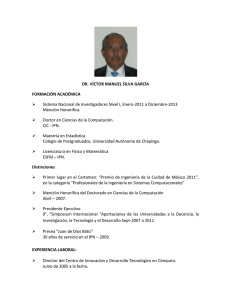 DR. VÍCTOR MANUEL SILVA GARCÍA FORMACIÓN ACADÉMICA