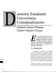 Deserción estudiantil universitaria conceptualización