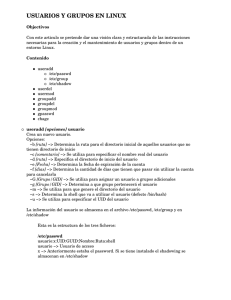 usuarios y grupos en linux