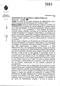 se rescinde por incumplimiento de la firma mercovial s.r.l., el