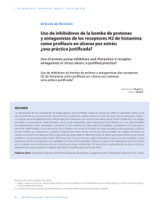 Uso de inhibidores de la bomba de protones y antagonistas de los