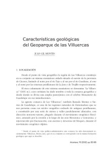 Características geológicas del Geoparque de las Villuercas. Juan