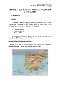 Tema 6. Medios naturales de España