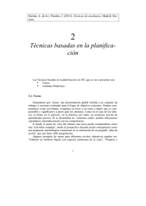 Técnicas basadas en la planifica