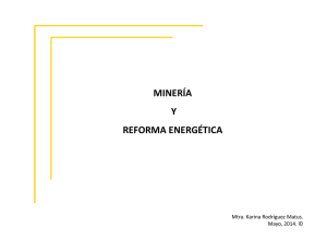 Karina Rodríguez Matus / Minería y Reforma Energética