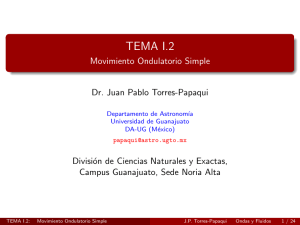 TEMA I.2 - Movimiento Ondulatorio Simple