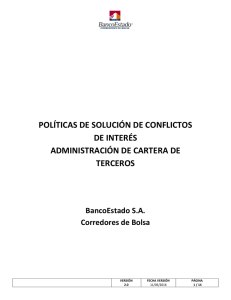 Política Solución de Conflictos de Interés Adm. de