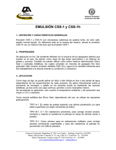 CSS-1h - Asfalto Química Latinoamericana