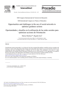 Opportunities and Challenges in the use of Social Networks to