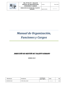 Manual de Organización, Funciones y Cargos