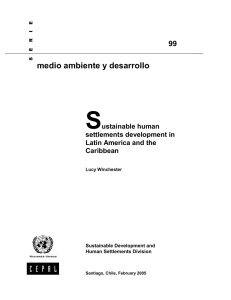 Sustainable human settlements development in Latin
