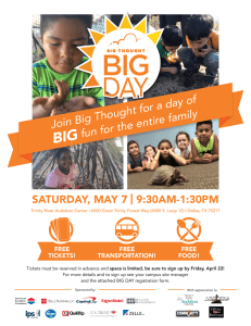 Join Big Thought for a day of fun for the entire family