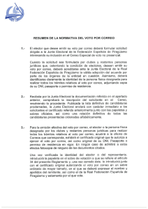 Normativa de voto por correo - Federación Española de Piragüismo