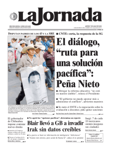 El diálogo, ``ruta para una solución pacífica``: Peña Nieto