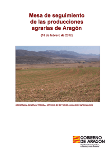 Mesa de seguimiento de las producciones agrarias de Aragón