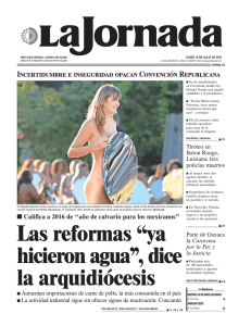 Las reformas ``ya hicieron agua``, dice la - La Jornada