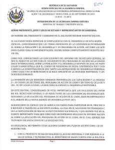 M^DOf^ ^ SESION ESPECIAL DE LA ASAMBLEA GENERAL