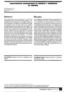 CARACTERISTICAS AGRONOMICAS DE HIIRIDOS y