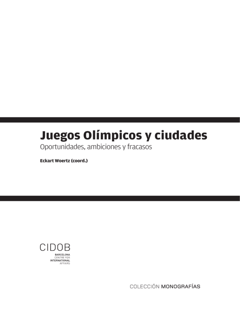 Juegos Olímpicos Y Ciudades