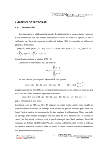 diseño de filtros IIR. - OCW-UV