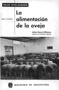 de la oveja - Ministerio de Agricultura, Alimentación y Medio Ambiente