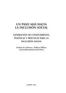 Un paso m&aacute;s hacia la inclusi&oacute;n social