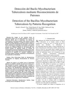 Detección del Bacilo Mycobacterium Tuberculosis mediante